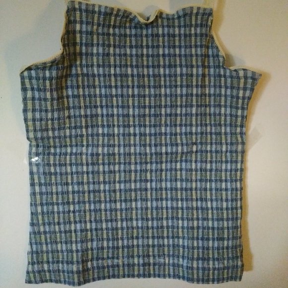 Vintage Madras Stretchy Spaghetti Straps Tank Top - Picture 6 of 13